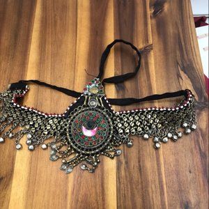 Vintage Headpiece Afghan headpiece, Hair Jewelry, Headpiece Jewelry, Tribal